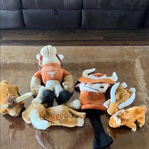 Texas Longhorns 6 Plush Toy Set